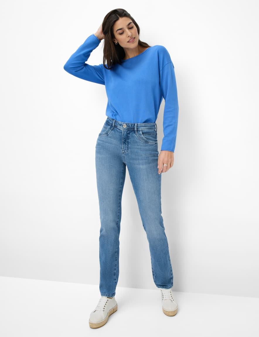 Eurex By Brax Women's Fashion Jeans Style CAROLA Denim Blue Feminine Fit