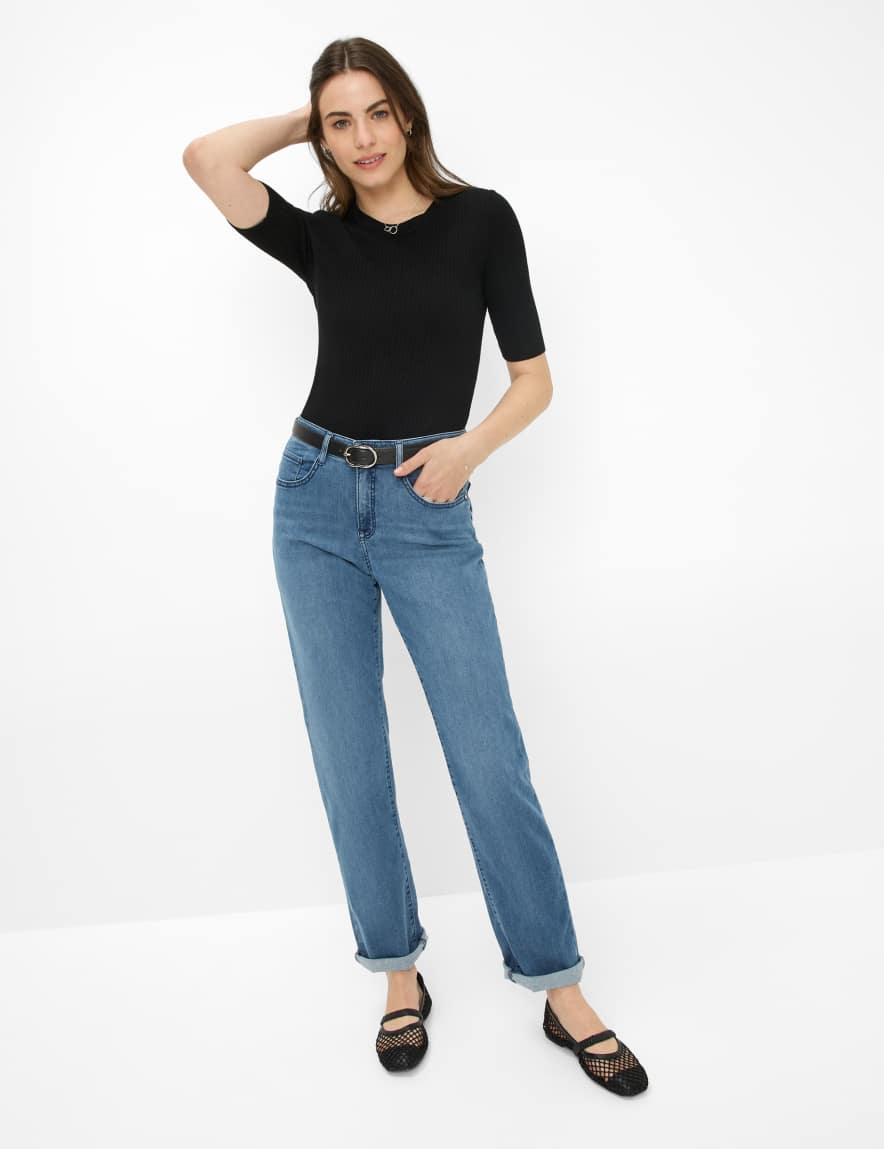 Eurex By Brax Women's Fashion Jeans Style CAROLA Denim Blue Feminine Fit