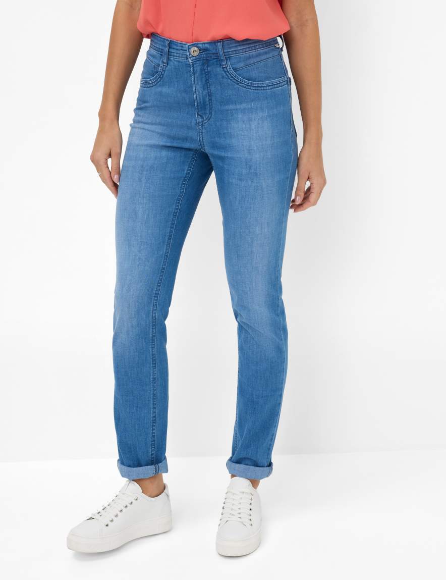 eurex by brax Women's fashion Jeans Style CAROLA Denim Blue Feminine Fit