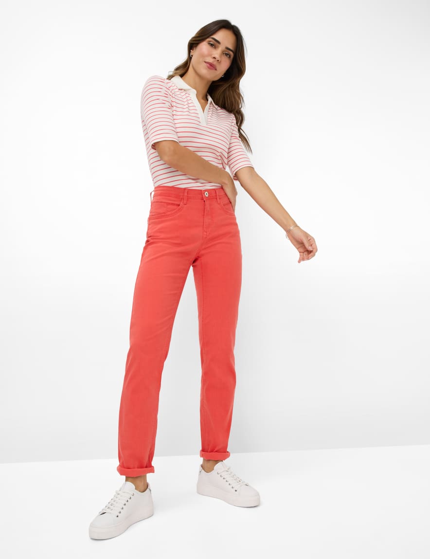 Eurex By Brax Women's Fashion Jeans Style CAROLA Denim Red Feminine Fit