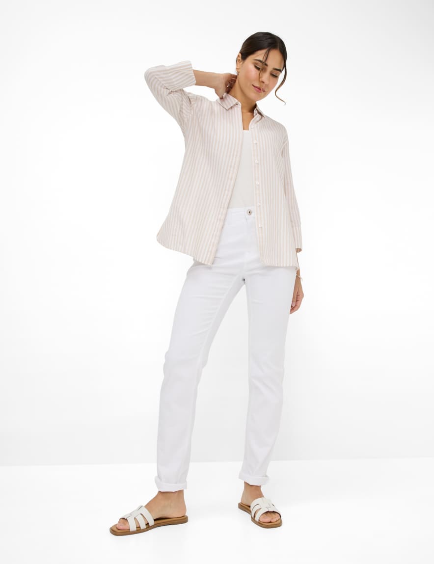 Eurex By Brax Women's Fashion Jeans Style CAROLA Denim White Feminine Fit