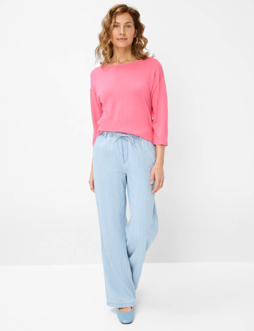 Eurex By Brax Women's Fashion Jeans Style MAINE Denim Blue Wide Leg