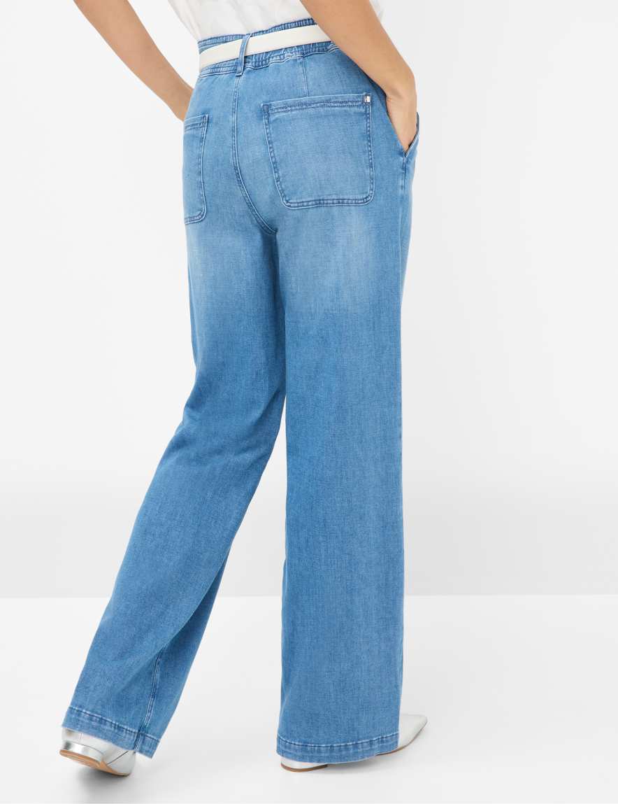 Eurex By Brax Women's Fashion Jeans Style MAINE Denim Blue Wide Leg