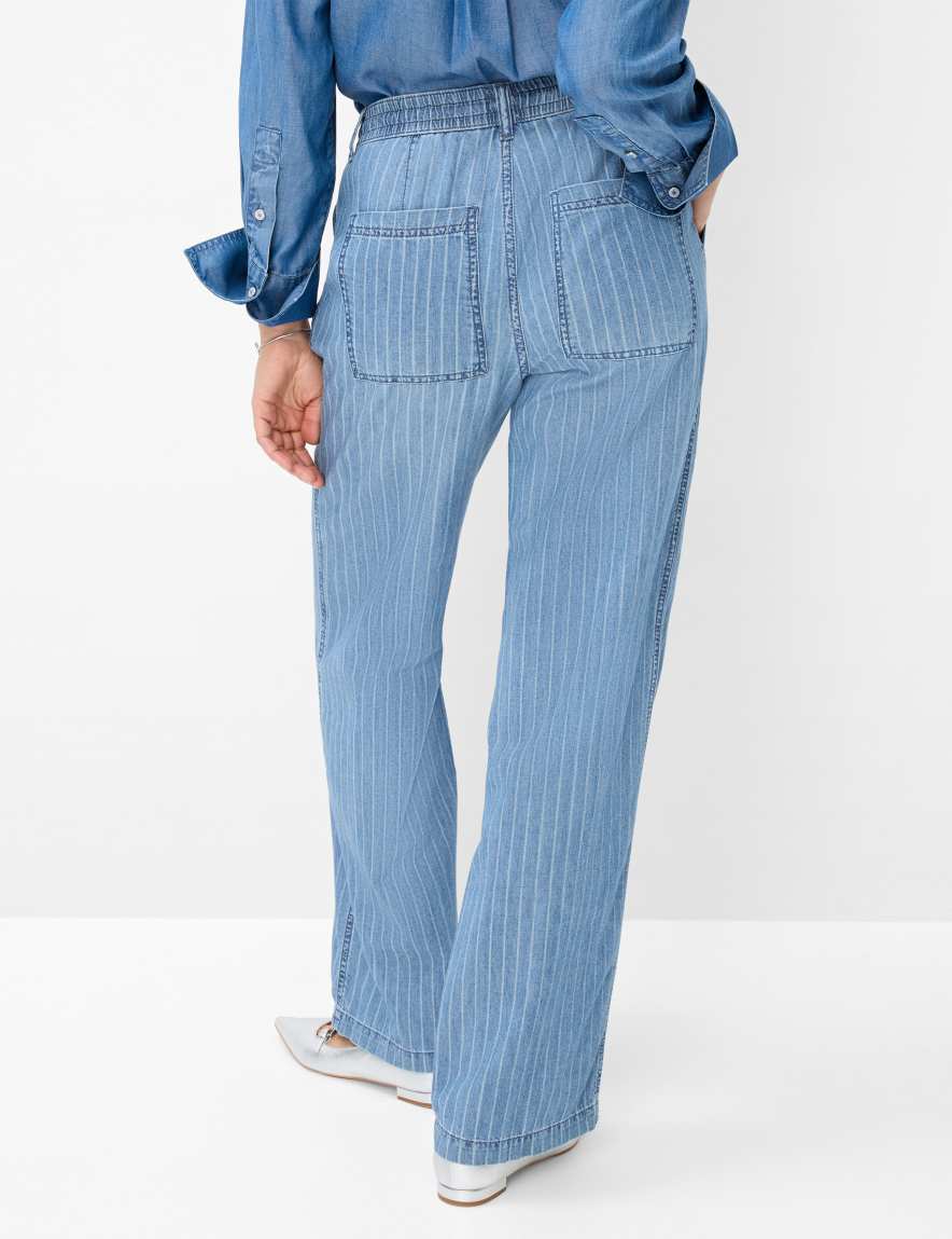 Eurex By Brax Women's Fashion Jeans Style MAINE Denim Blue Wide Leg