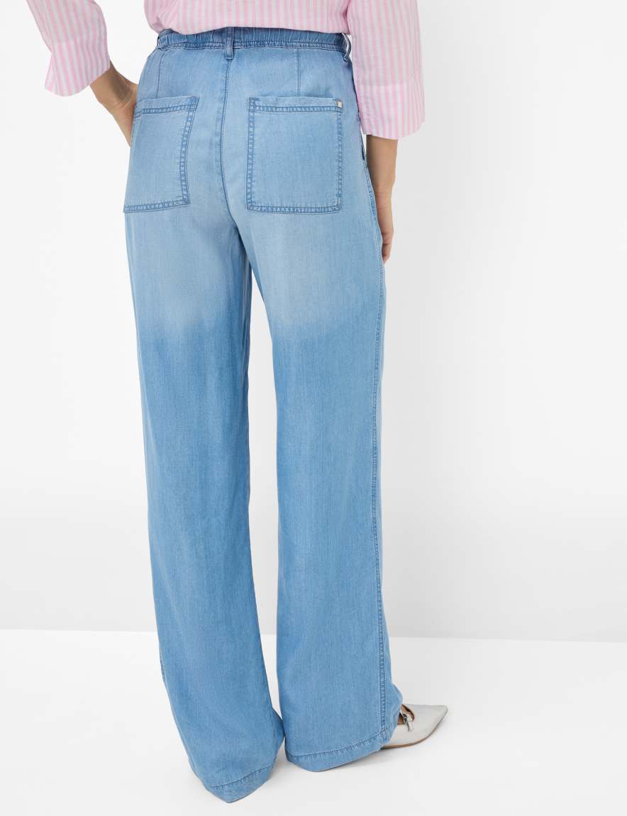 Eurex By Brax Women's Fashion Jeans Style MAINE Denim Blue Wide Leg