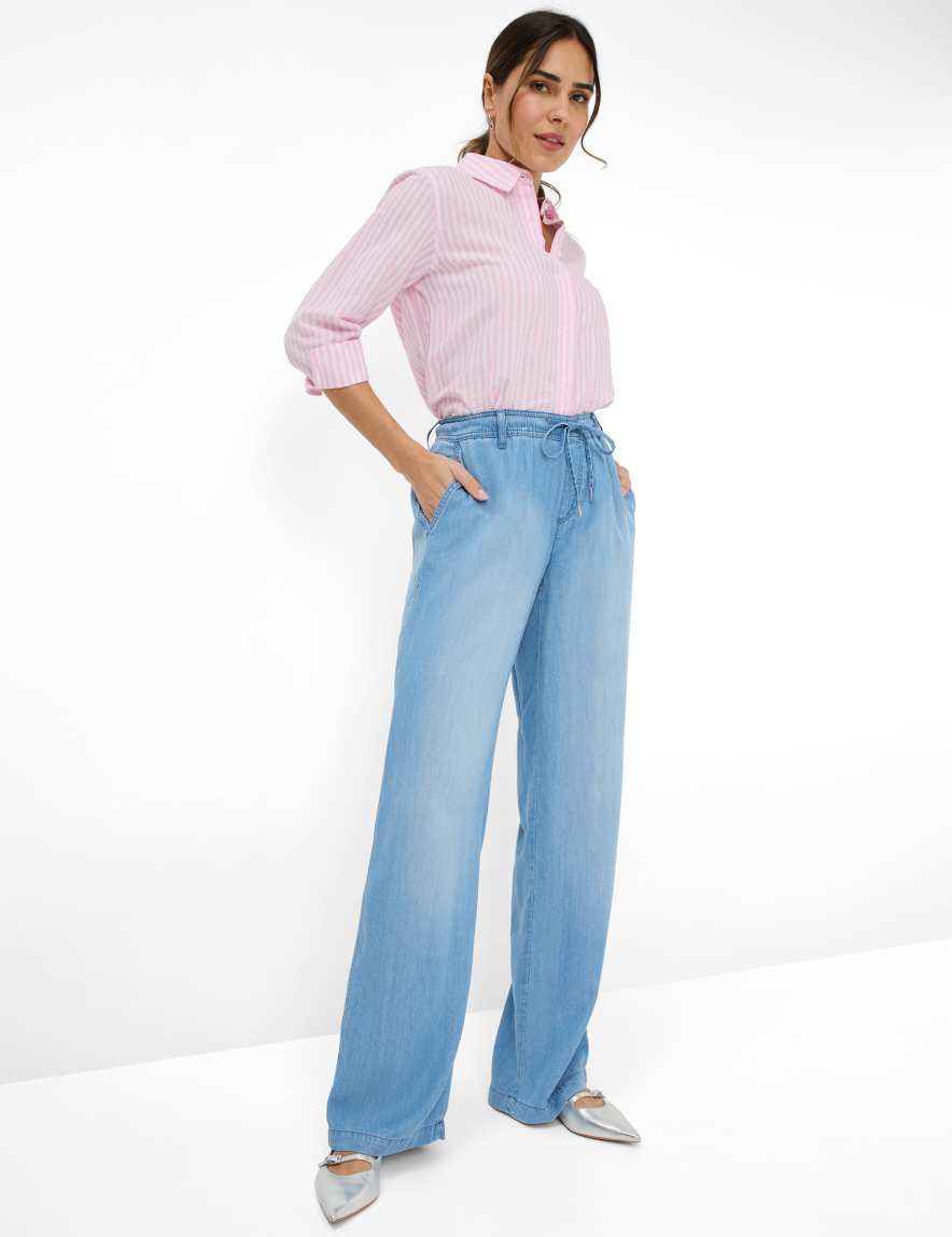 Eurex By Brax Women's Fashion Jeans Style MAINE Denim Blue Wide Leg