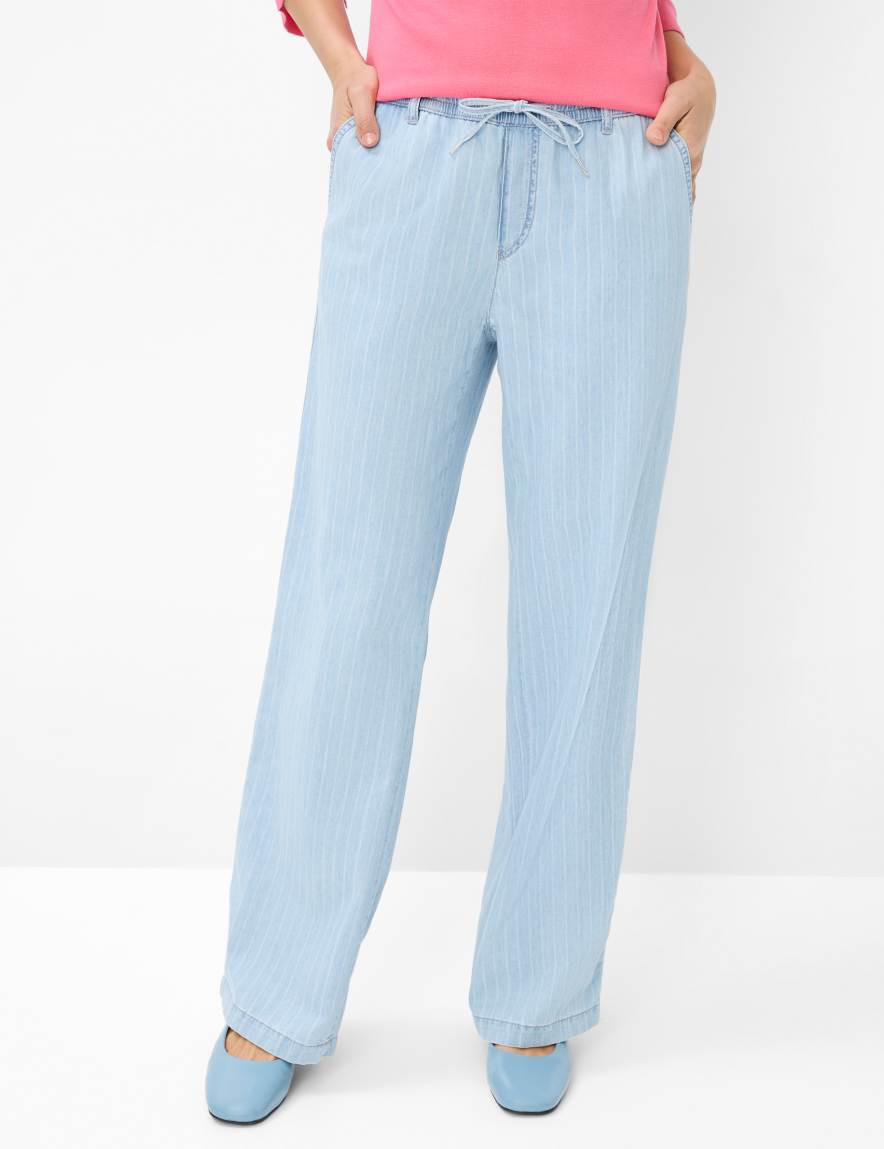 eurex by brax Women's fashion Jeans Style MAINE Denim Blue Wide Leg