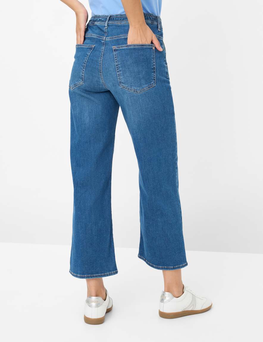 Eurex By Brax Women's Fashion Jeans Style MAINE S Denim Blue Wide Leg