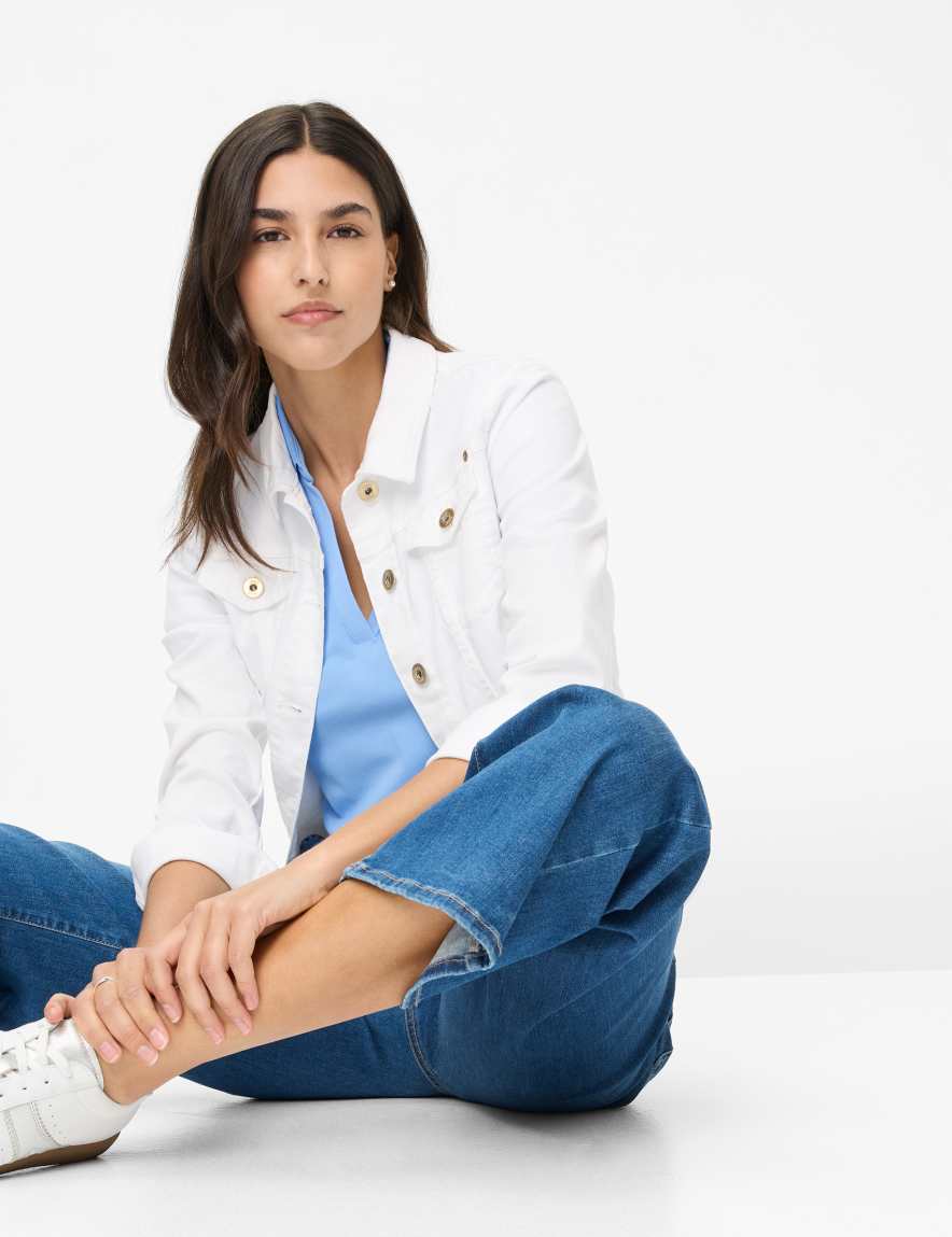 Eurex By Brax Women's Fashion Jeans Style MAINE S Denim Blue Wide Leg