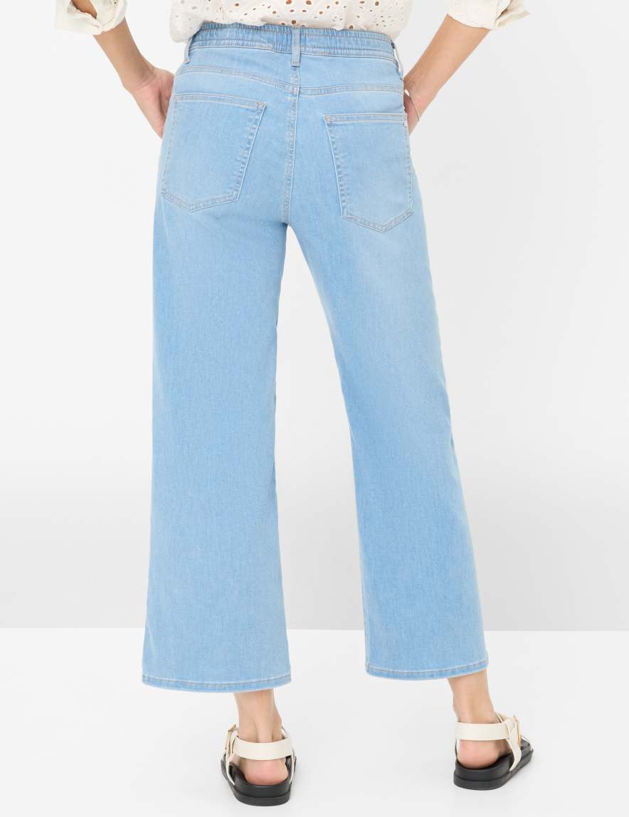 Eurex By Brax Women's Fashion Jeans Style MAINE S Denim Blue Wide Leg