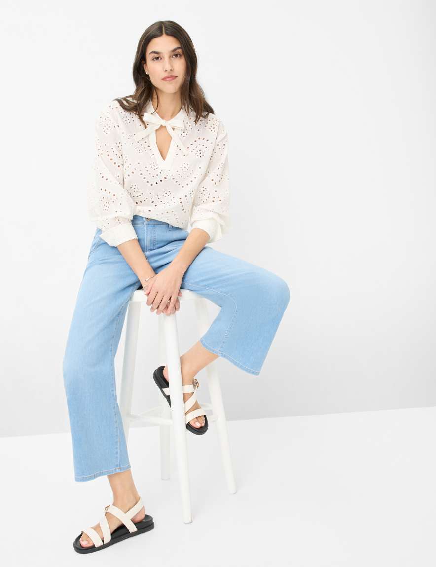 Eurex By Brax Women's Fashion Jeans Style MAINE S Denim Blue Wide Leg