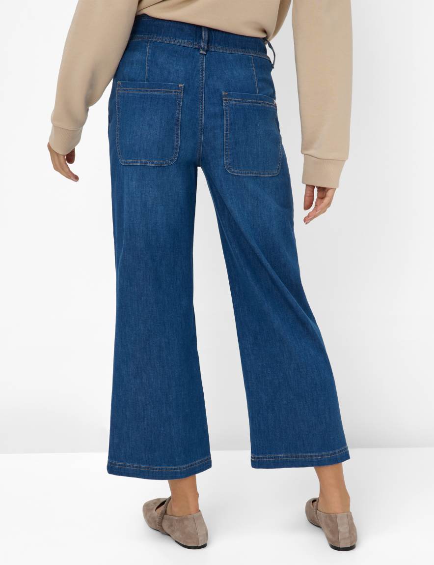 Eurex By Brax Women's Fashion Jeans Style MAINE S Denim Blue Wide Leg