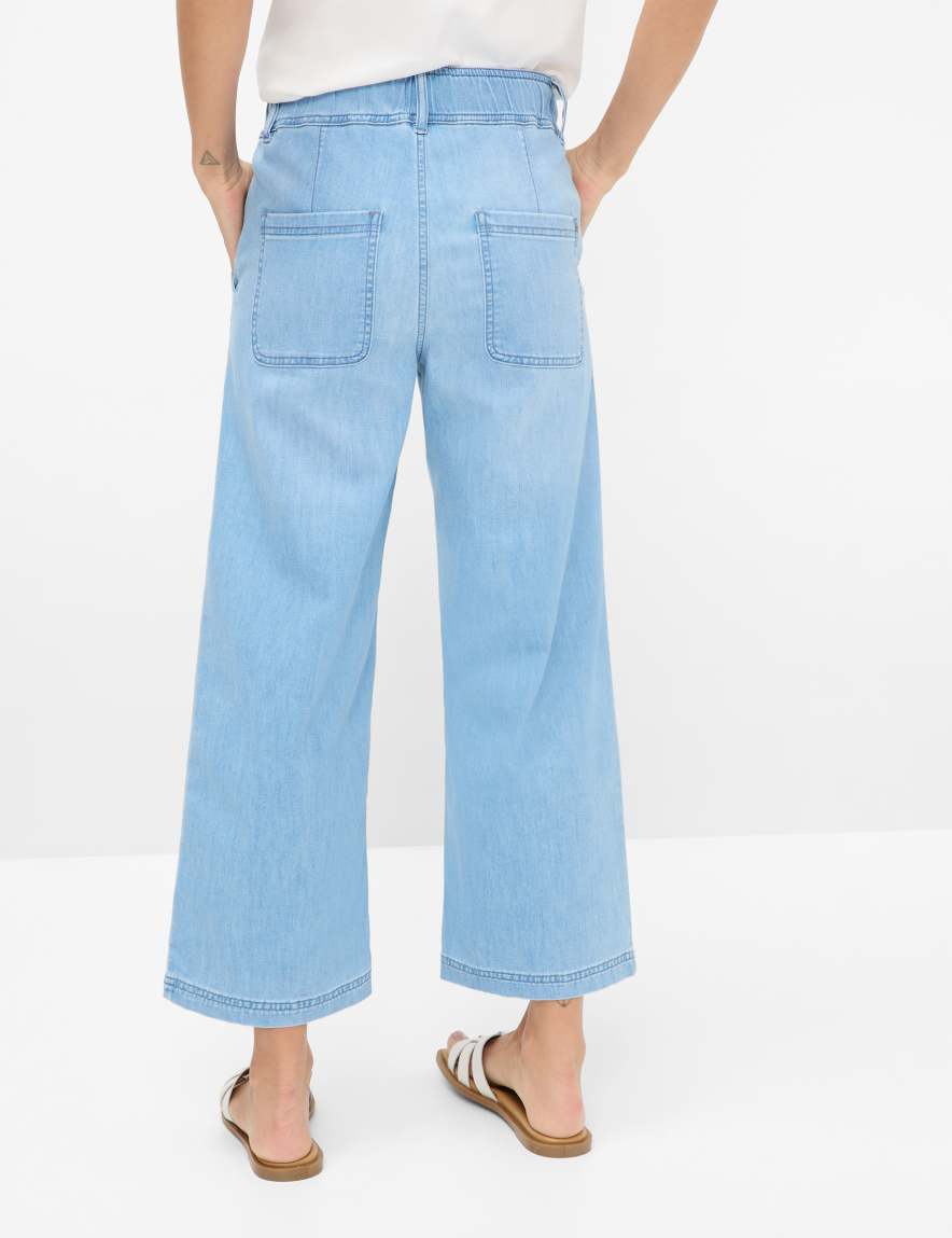 Eurex By Brax Women's Fashion Jeans Style MAINE S Denim Blue Wide Leg