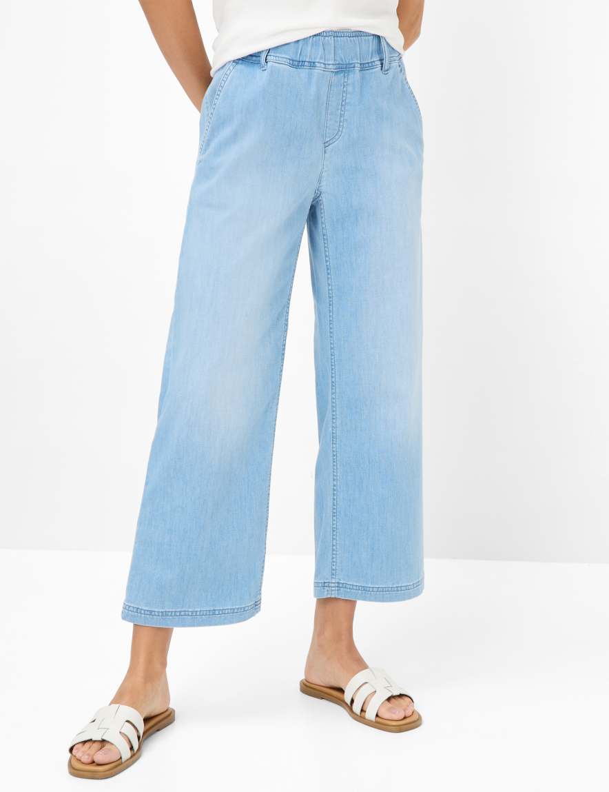 eurex by brax Women's fashion Jeans Style MAINE S Denim Blue Wide Leg