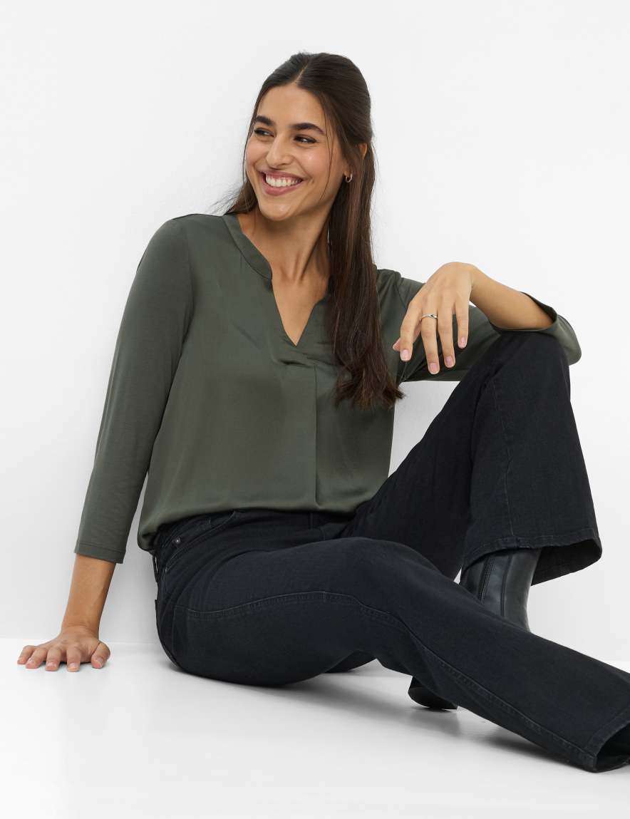 Eurex By Brax Women's Fashion Jeans Style MARY Denim Black Regular Fit