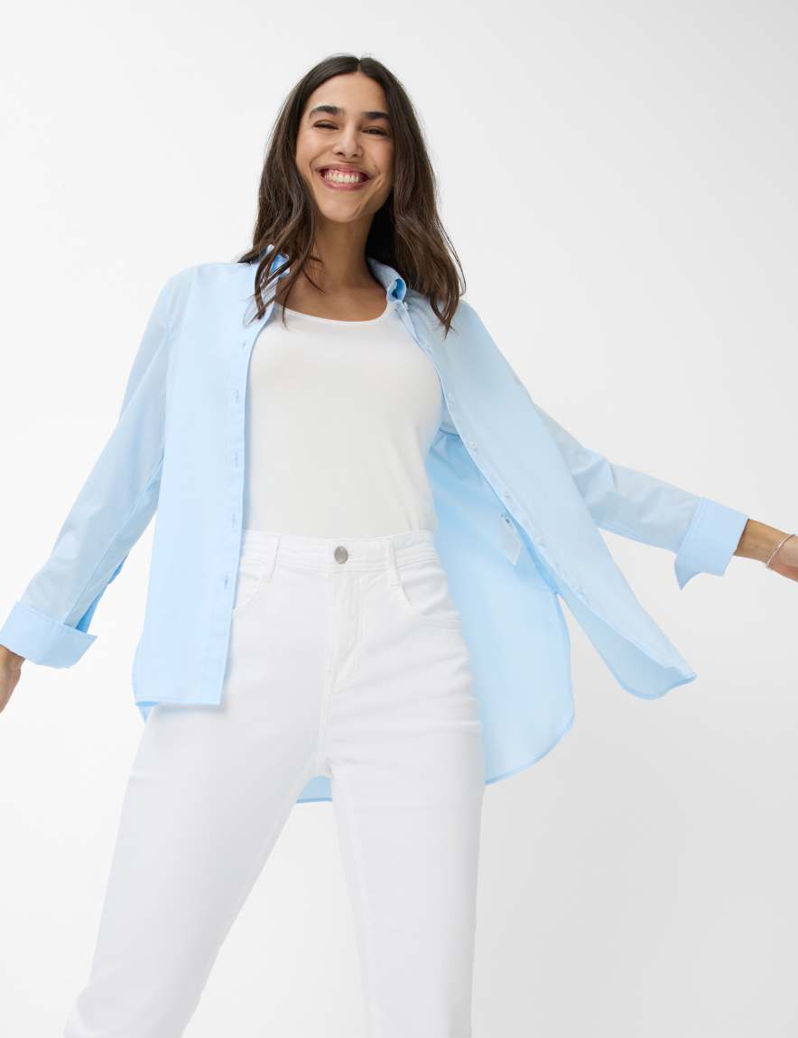 Eurex By Brax Women's Fashion Jeans Style MARY Denim White Regular Fit