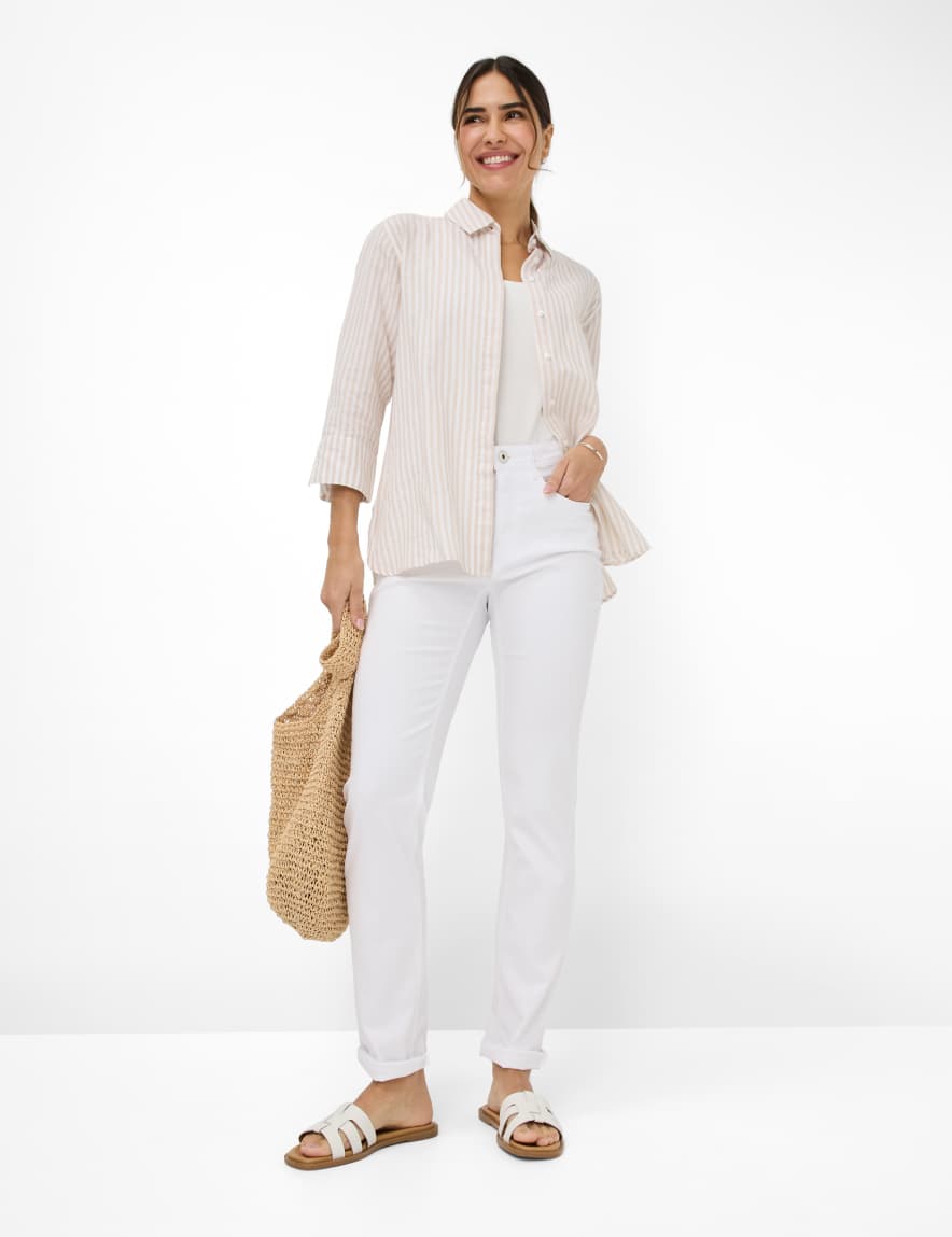 Eurex By Brax Women's Fashion Jeans Style MARY Denim White Regular Fit