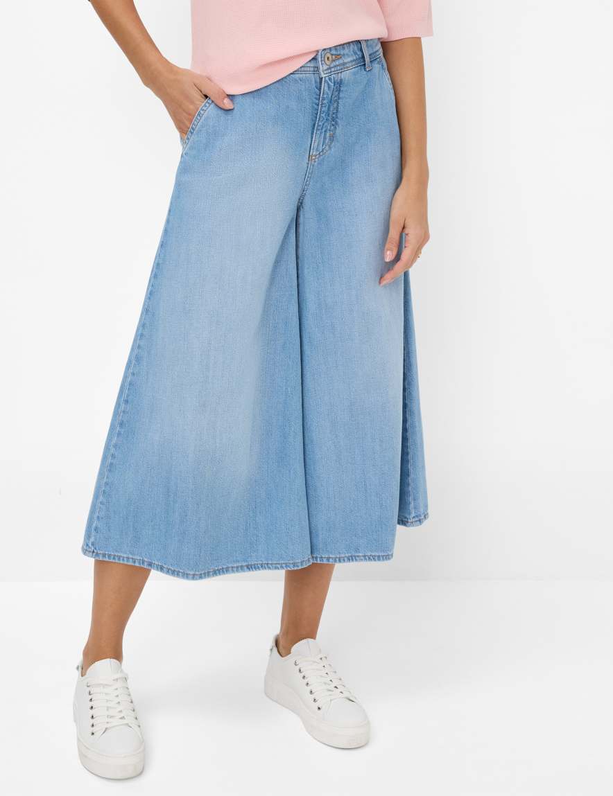 Eurex By Brax Women's Fashion Jeans Style MELLI S Denim Blue Wide Leg