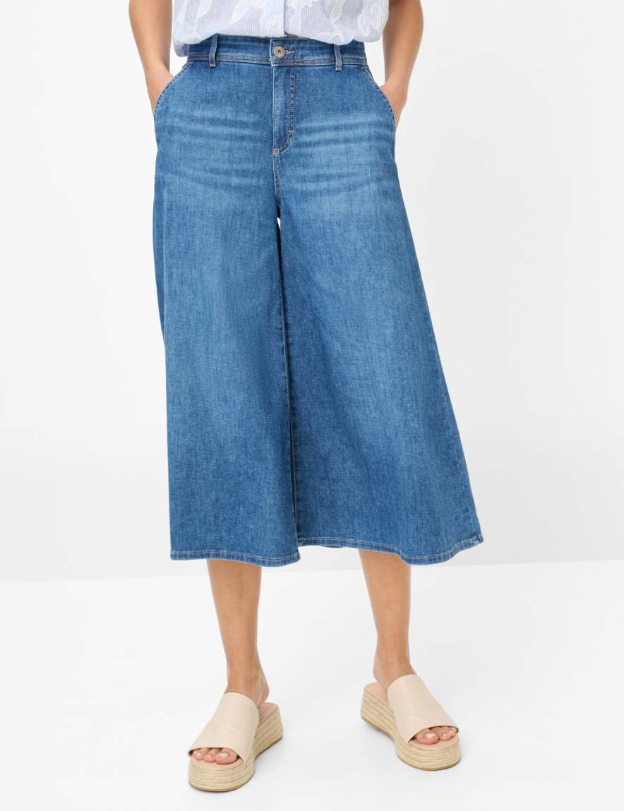 eurex by brax Women's fashion Jeans Style MELLI S Denim Blue Wide Leg