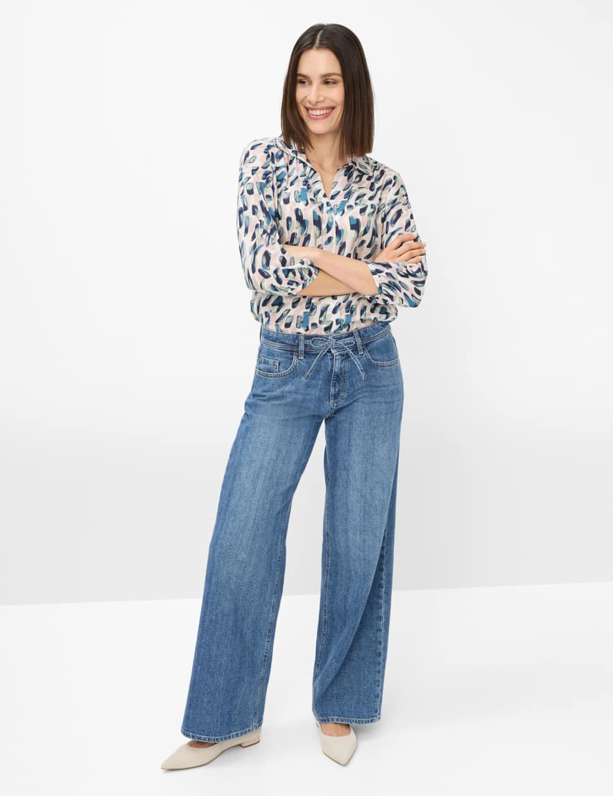 Eurex By Brax Women's Fashion Jeans Style MORGAN Denim Blue Wide Leg