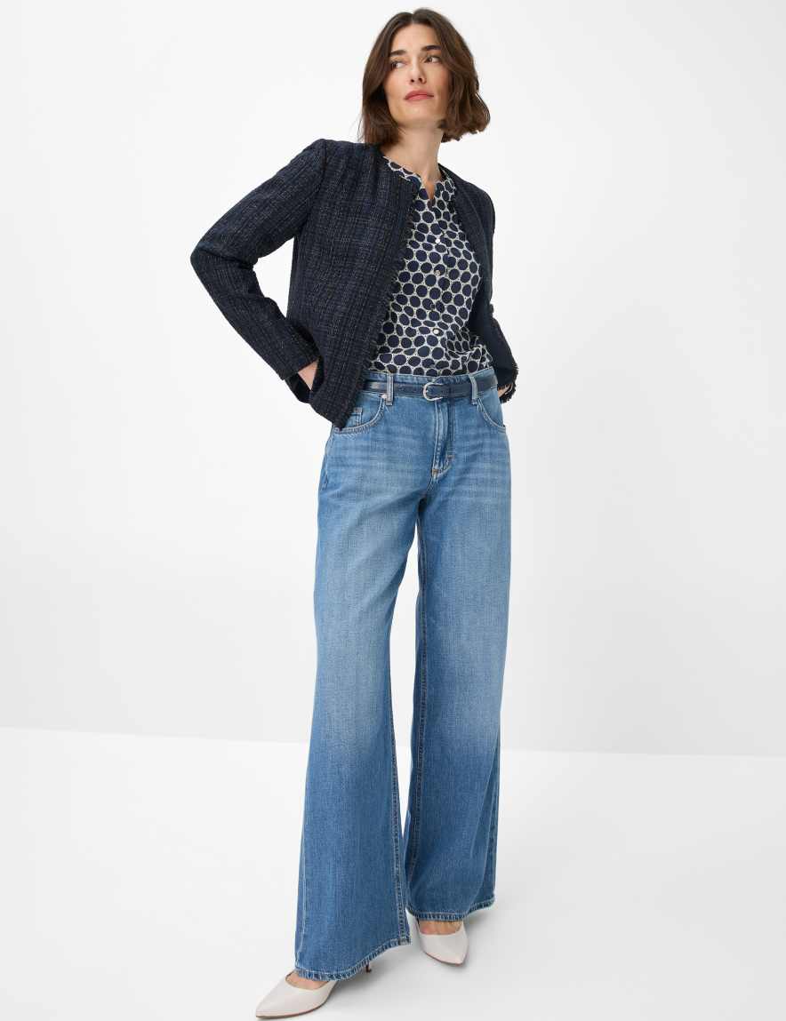 Eurex By Brax Women's Fashion Jeans Style MORGAN Denim Blue Wide Leg