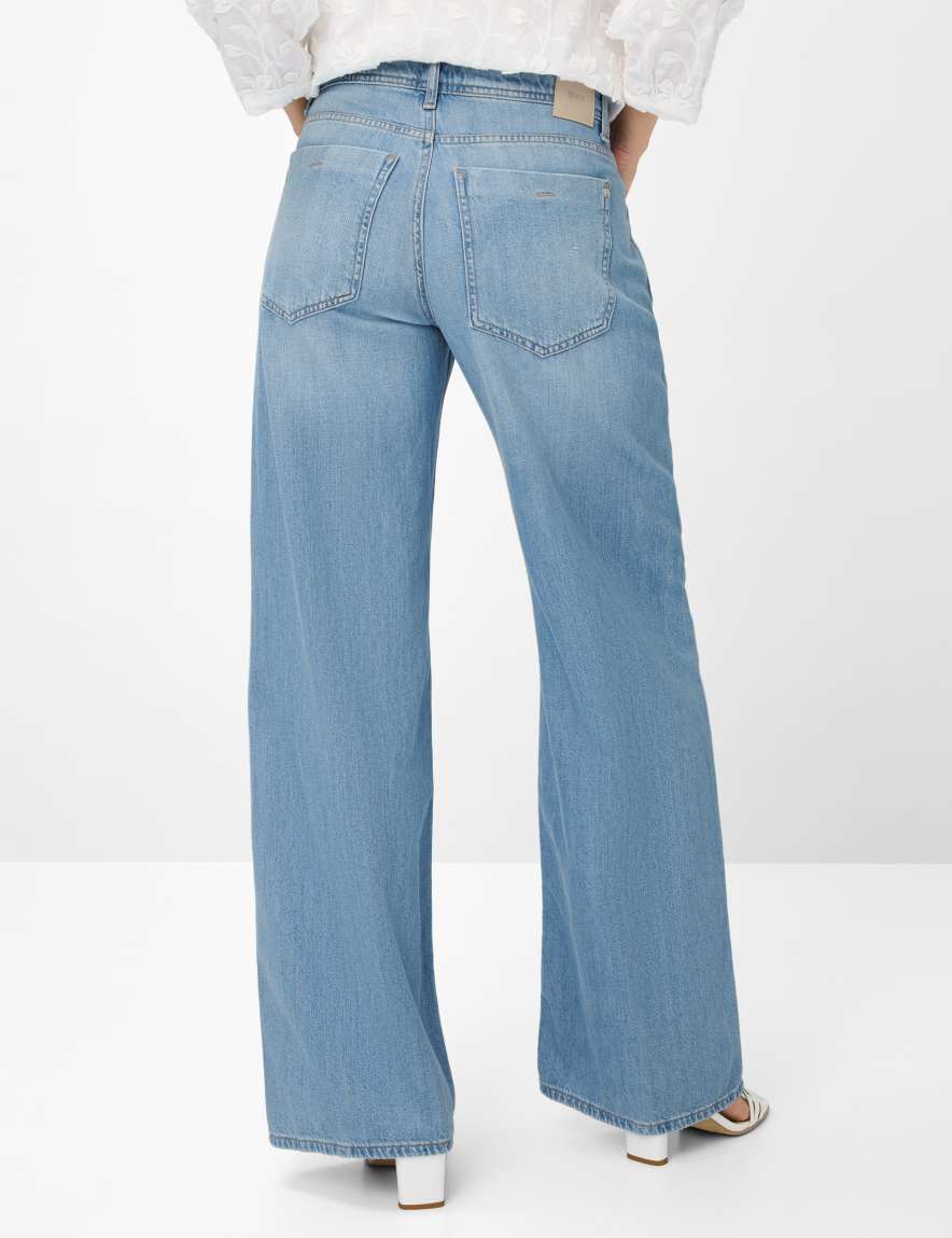 Eurex By Brax Women's Fashion Jeans Style MORGAN Denim Blue Wide Leg