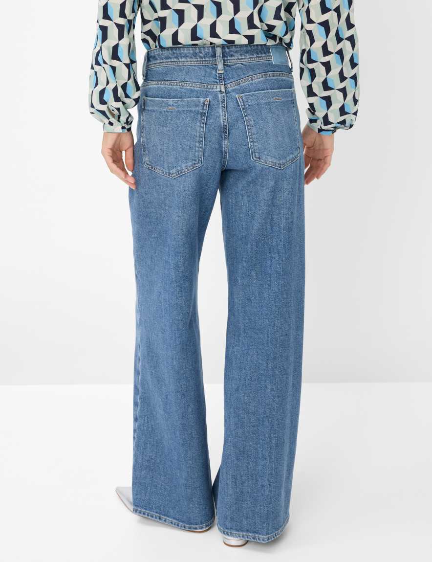 Eurex By Brax Women's Fashion Jeans Style MORGAN Denim Blue Wide Leg