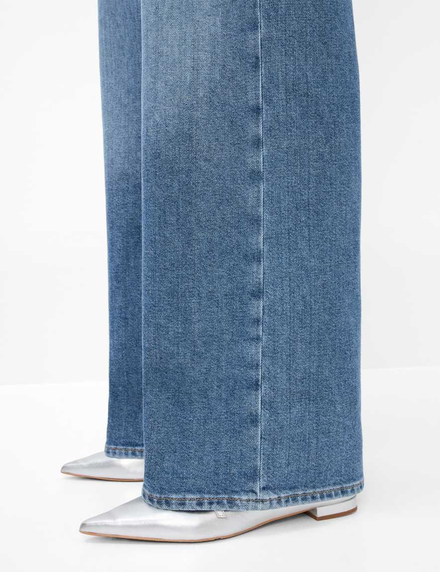 Eurex By Brax Women's Fashion Jeans Style MORGAN Denim Blue Wide Leg