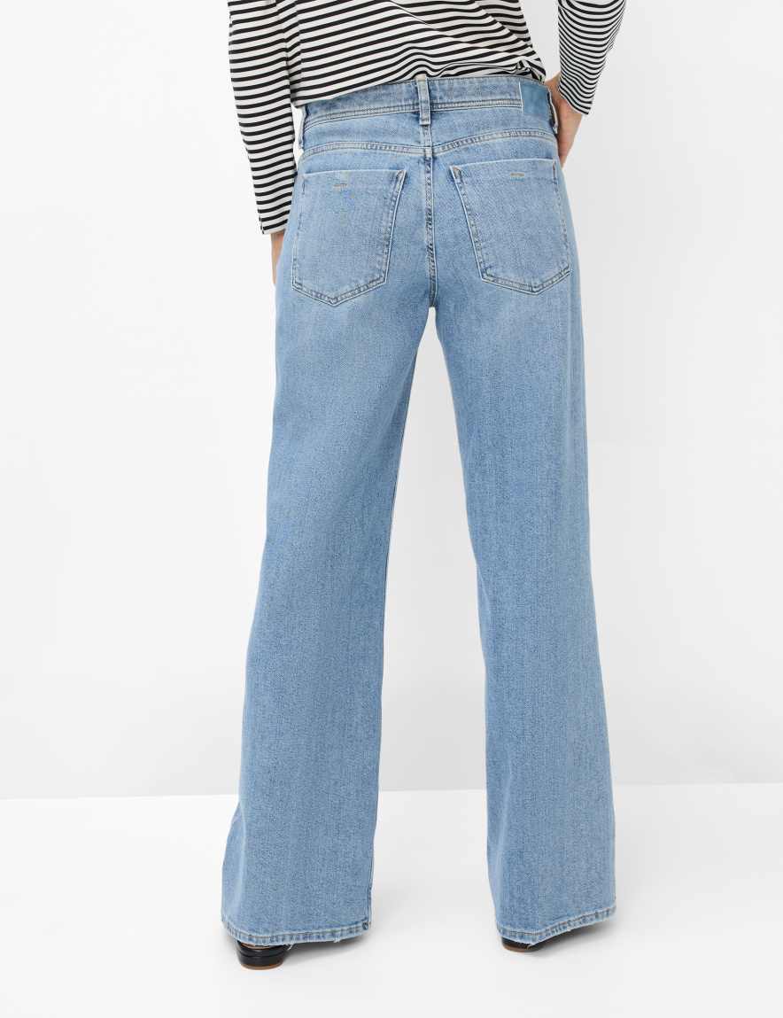 Eurex By Brax Women's Fashion Jeans Style MORGAN Denim Blue Wide Leg