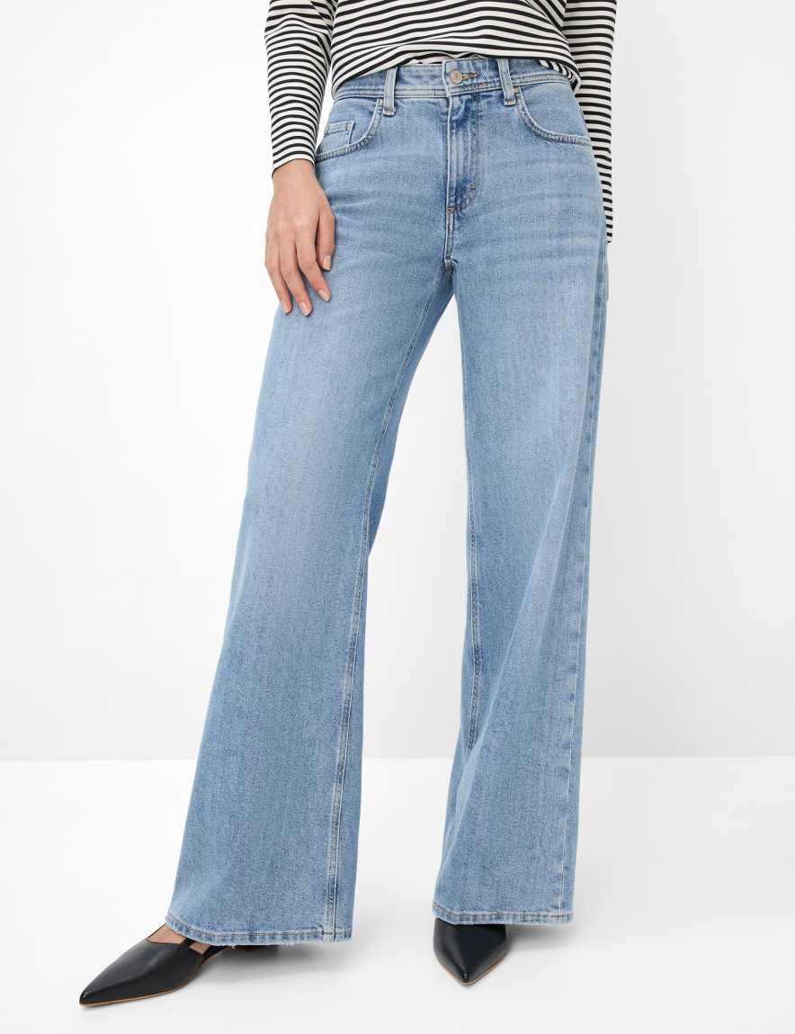 eurex by brax Women's fashion Jeans Style MORGAN Denim Blue Wide Leg