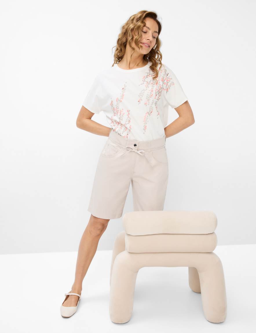 Eurex By Brax Women's Fashion Pants | Bermudas Style MAINE B Wide Leg