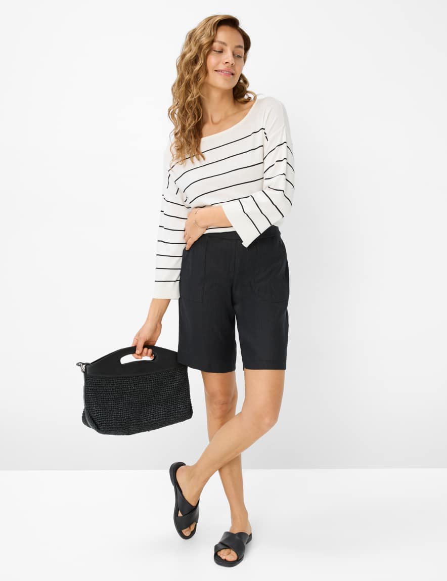 Eurex By Brax Women's Fashion Pants | Bermudas Style MEL B Relaxed Fit