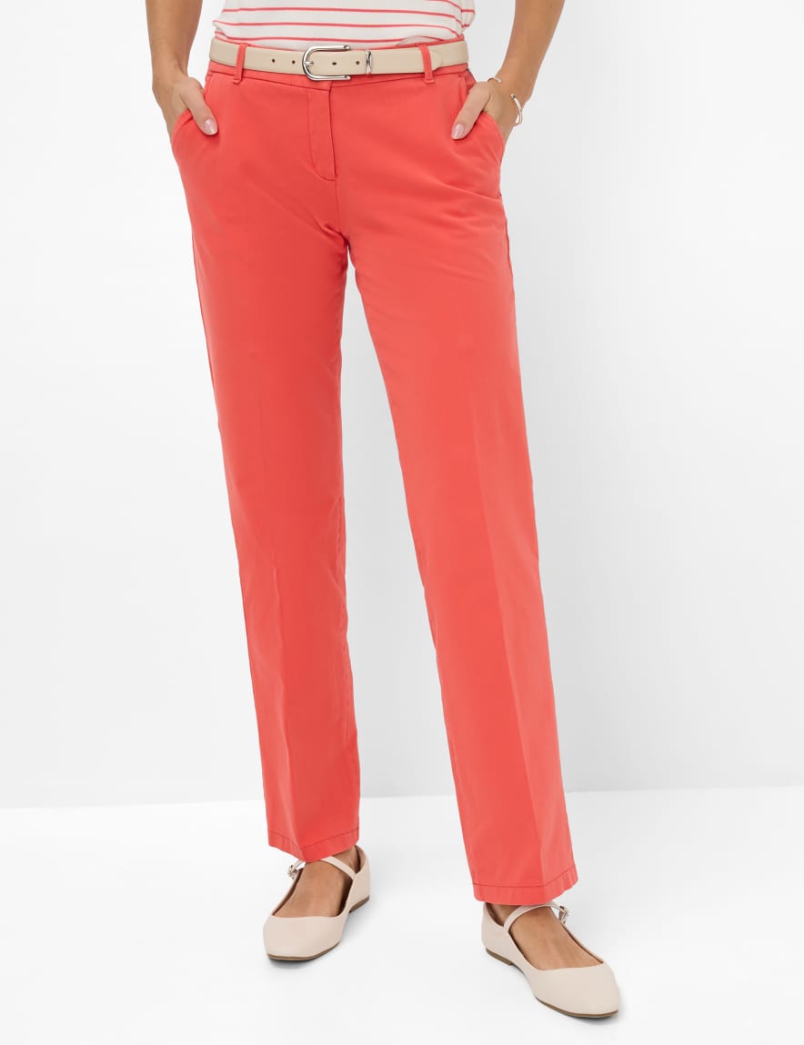 eurex by brax Women's fashion Pants | Chinos Style MARON Red Regular Fit