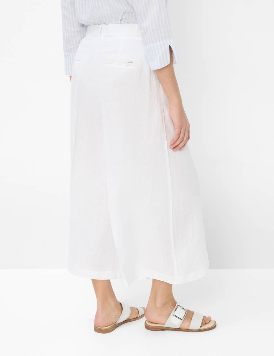 Eurex By Brax Women's Fashion Pants | Skirts Style MELLI S White Wide Leg