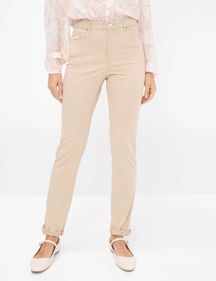 eurex by brax Women's fashion Pants Style CAROLA Beige Feminine Fit