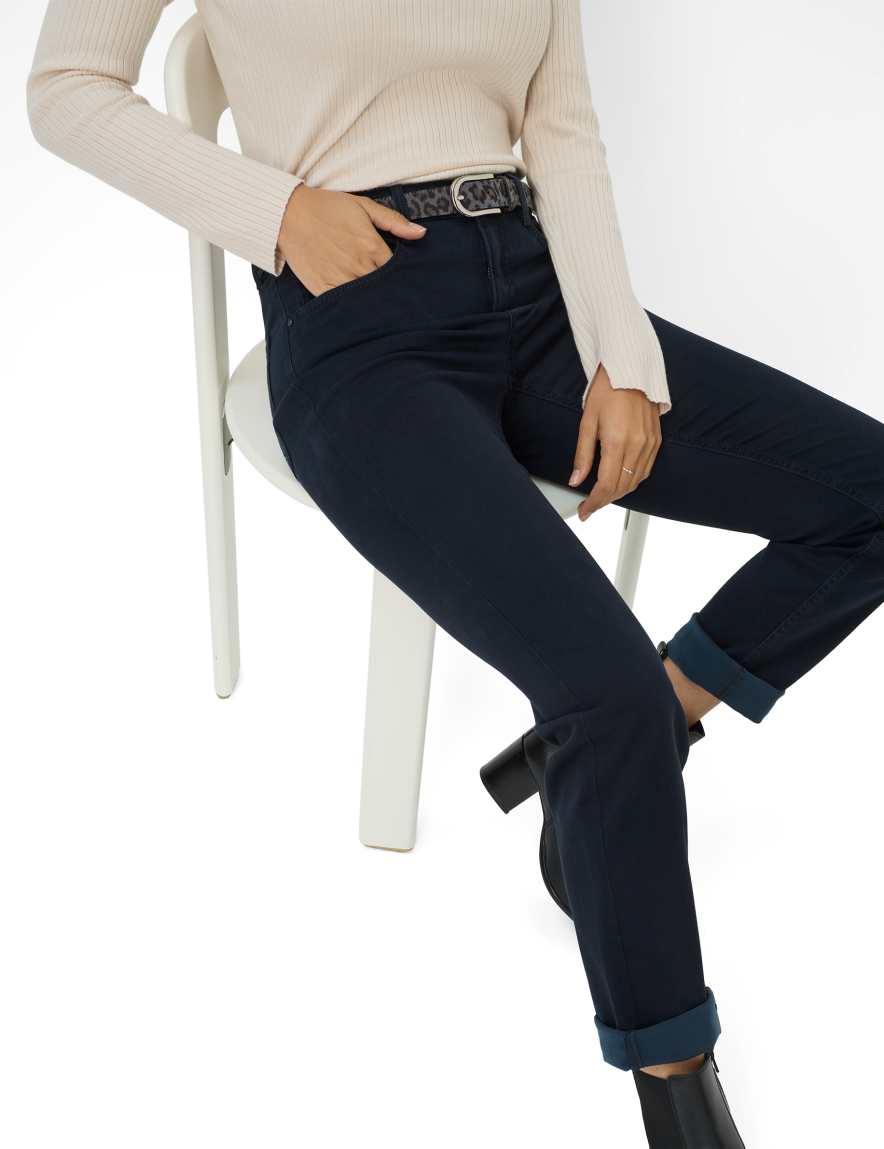 Eurex By Brax Women's Fashion Pants Style CAROLA Dark Blue Feminine Fit