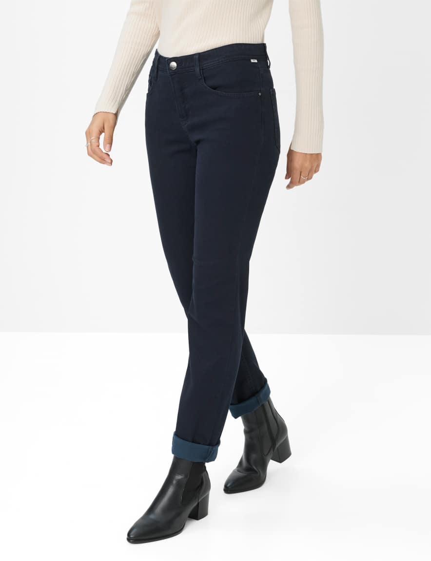 eurex by brax Women's fashion Pants Style CAROLA Dark Blue Feminine Fit