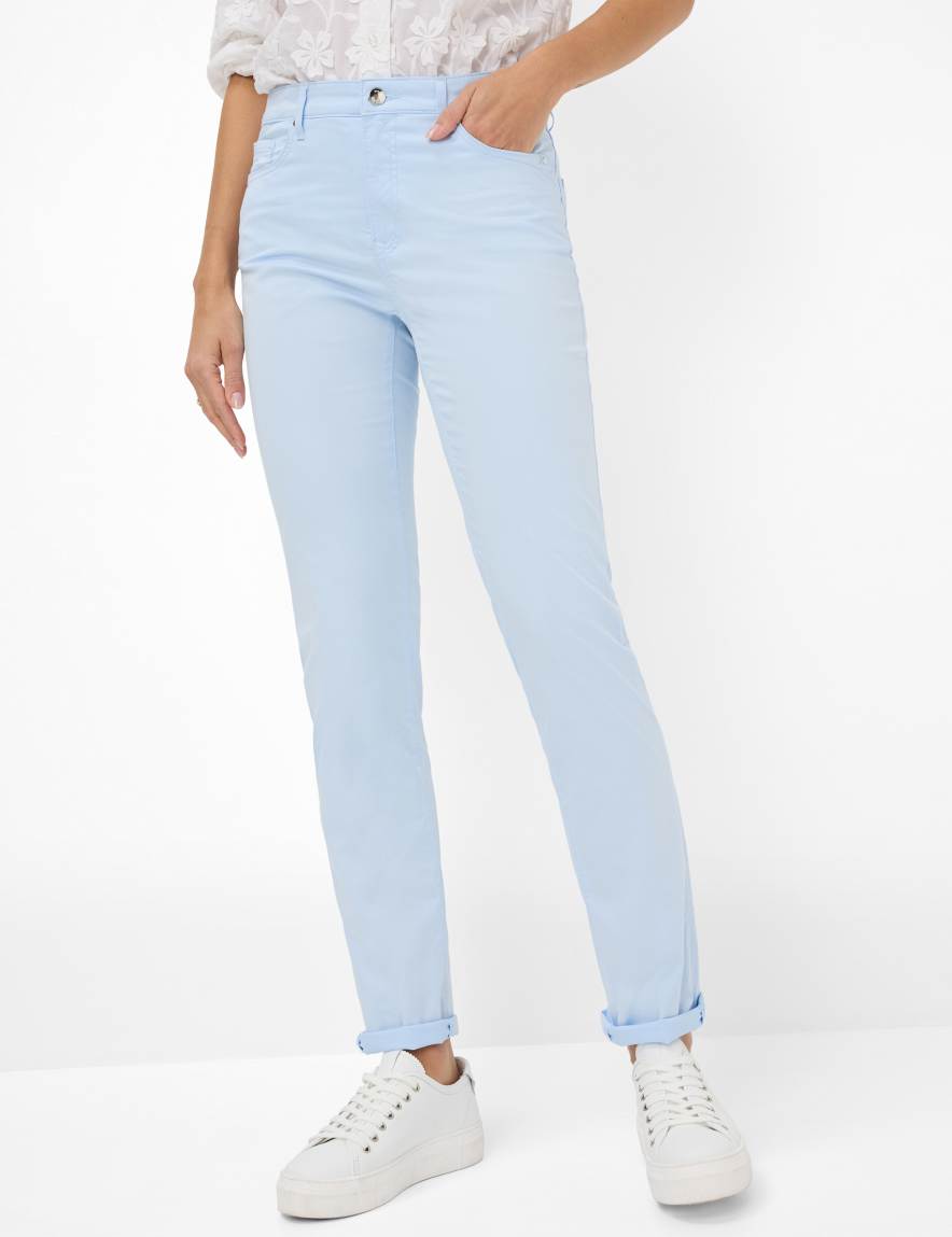 Eurex By Brax Women's Fashion Pants Style CAROLA Light Blue Feminine Fit