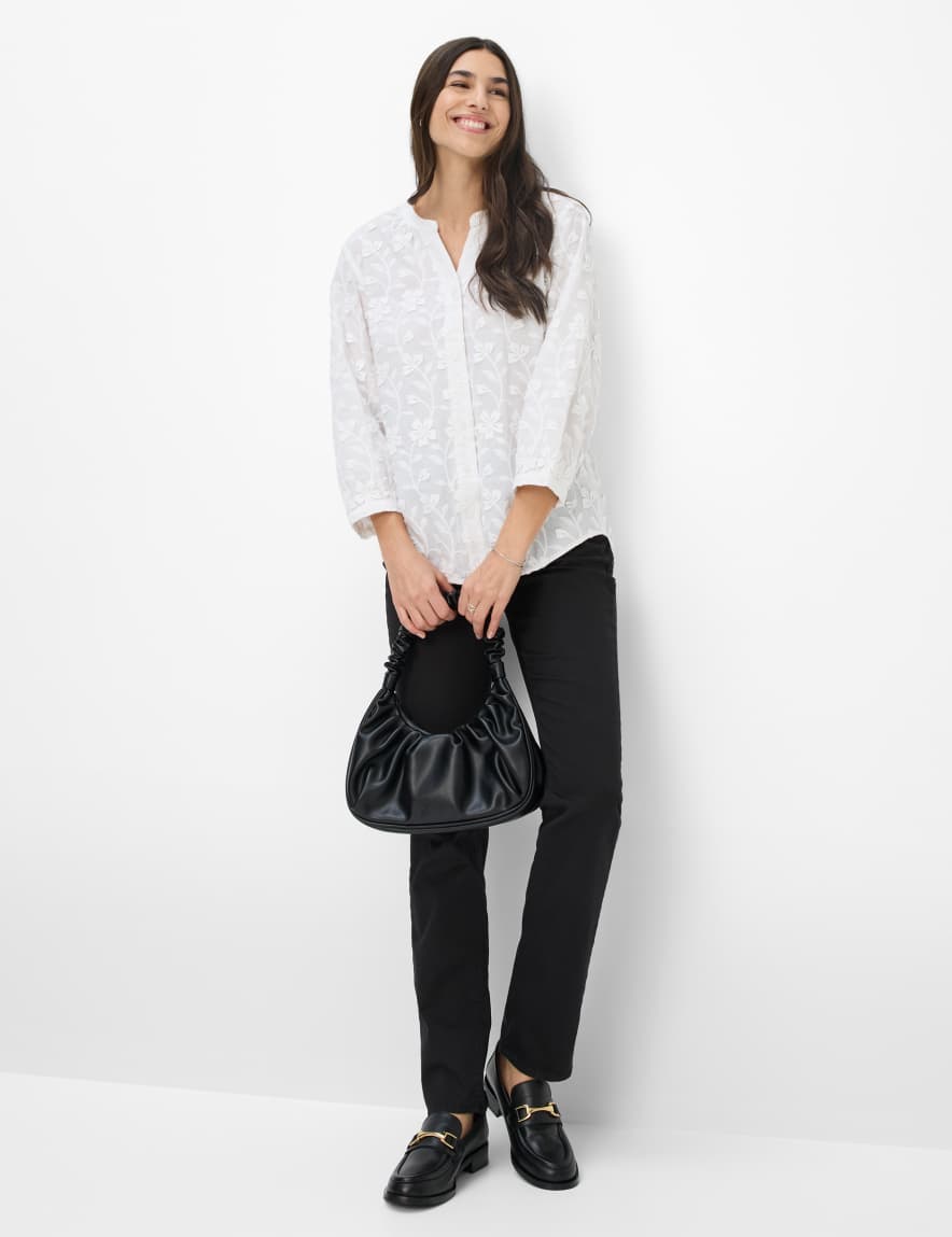 Eurex By Brax Women's Fashion Pants Style CAROLA Perma Black Feminine Fit