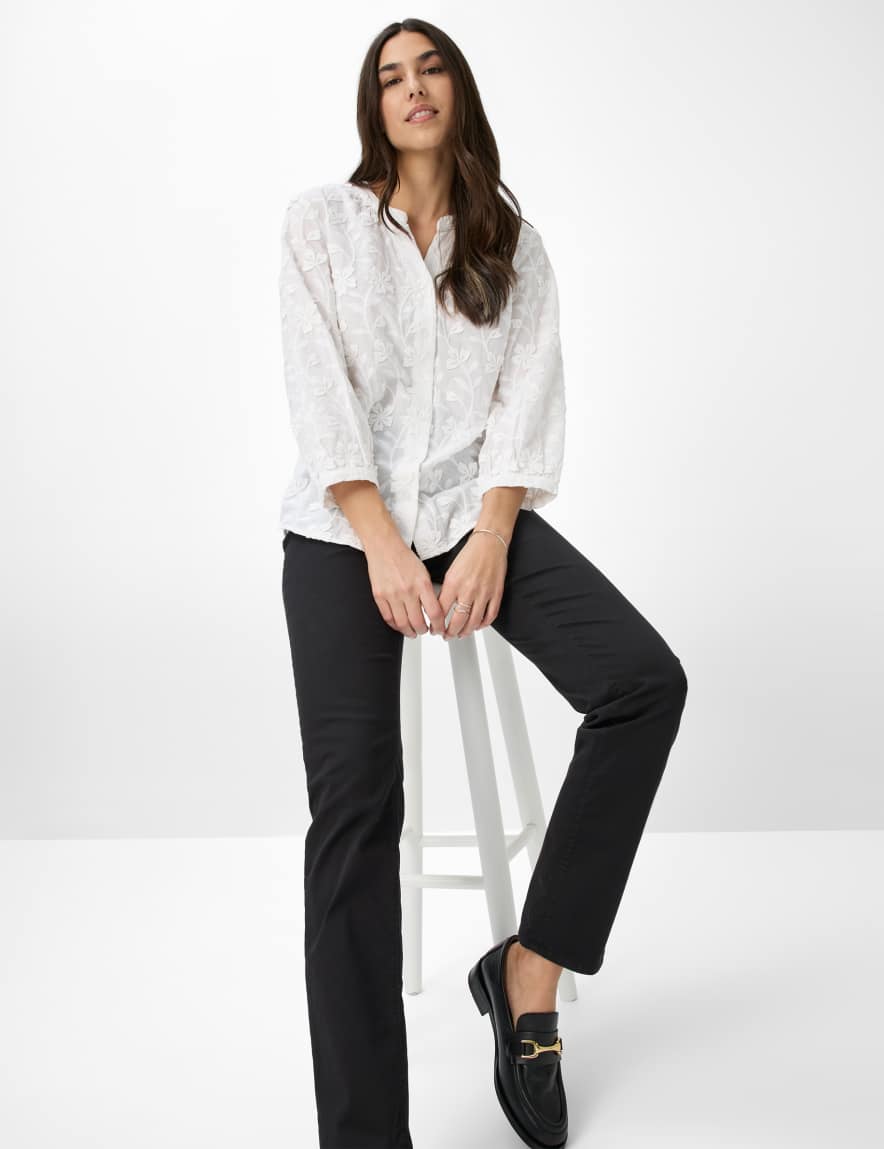 Eurex By Brax Women's Fashion Pants Style CAROLA Perma Black Feminine Fit