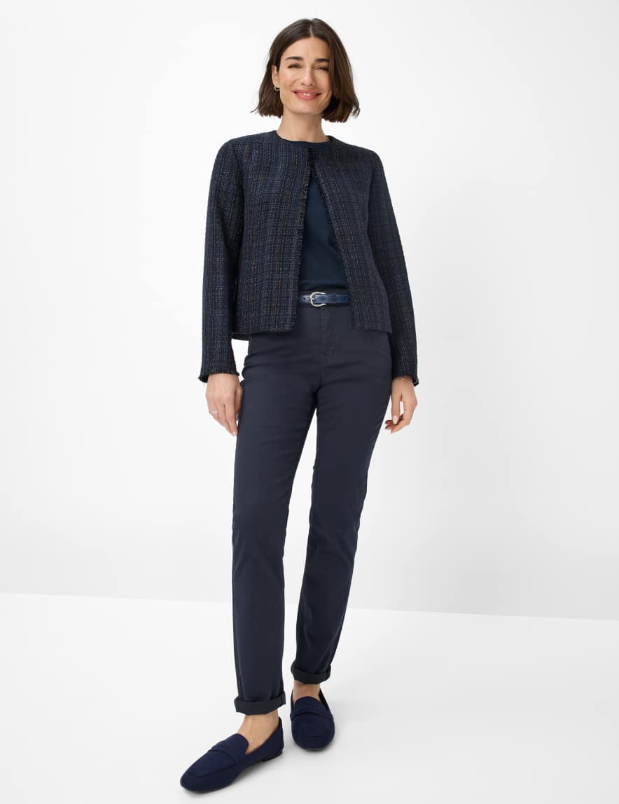 Eurex By Brax Women's Fashion Pants Style CAROLA Perma Blue Feminine Fit