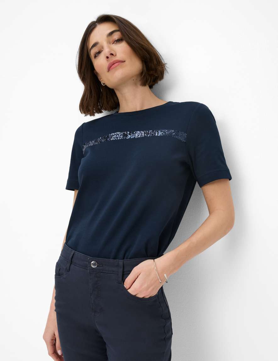 Eurex By Brax Women's Fashion Pants Style CAROLA Perma Blue Feminine Fit