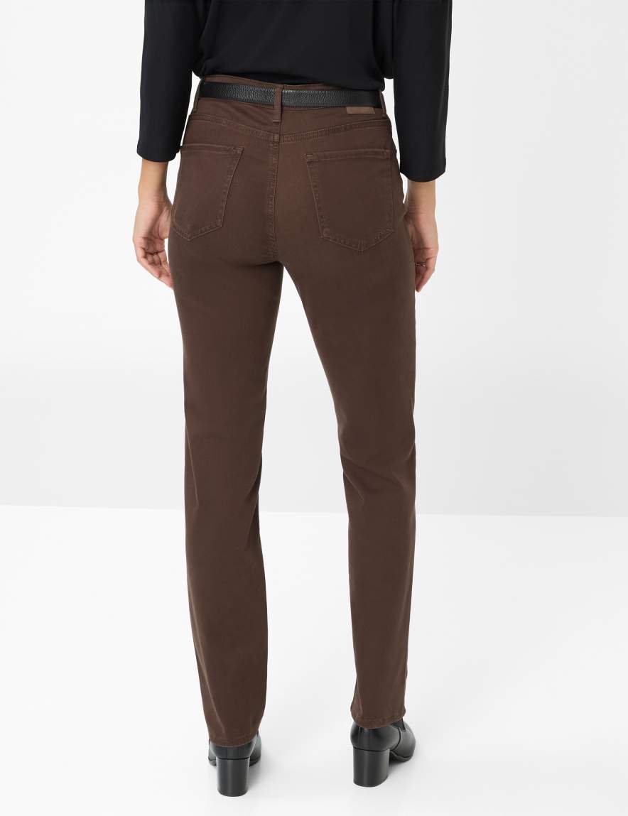 Eurex By Brax Women's Fashion Pants Style CAROLA Perma Brown Feminine Fit