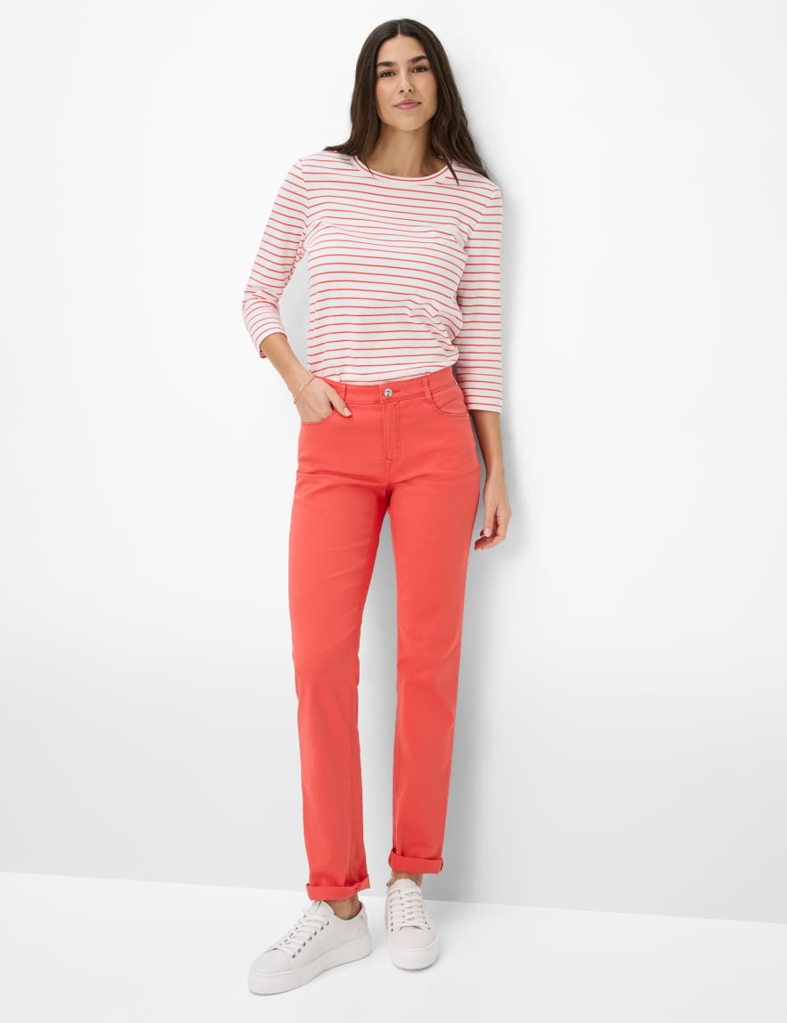 Eurex By Brax Women's Fashion Pants Style CAROLA Red Feminine Fit