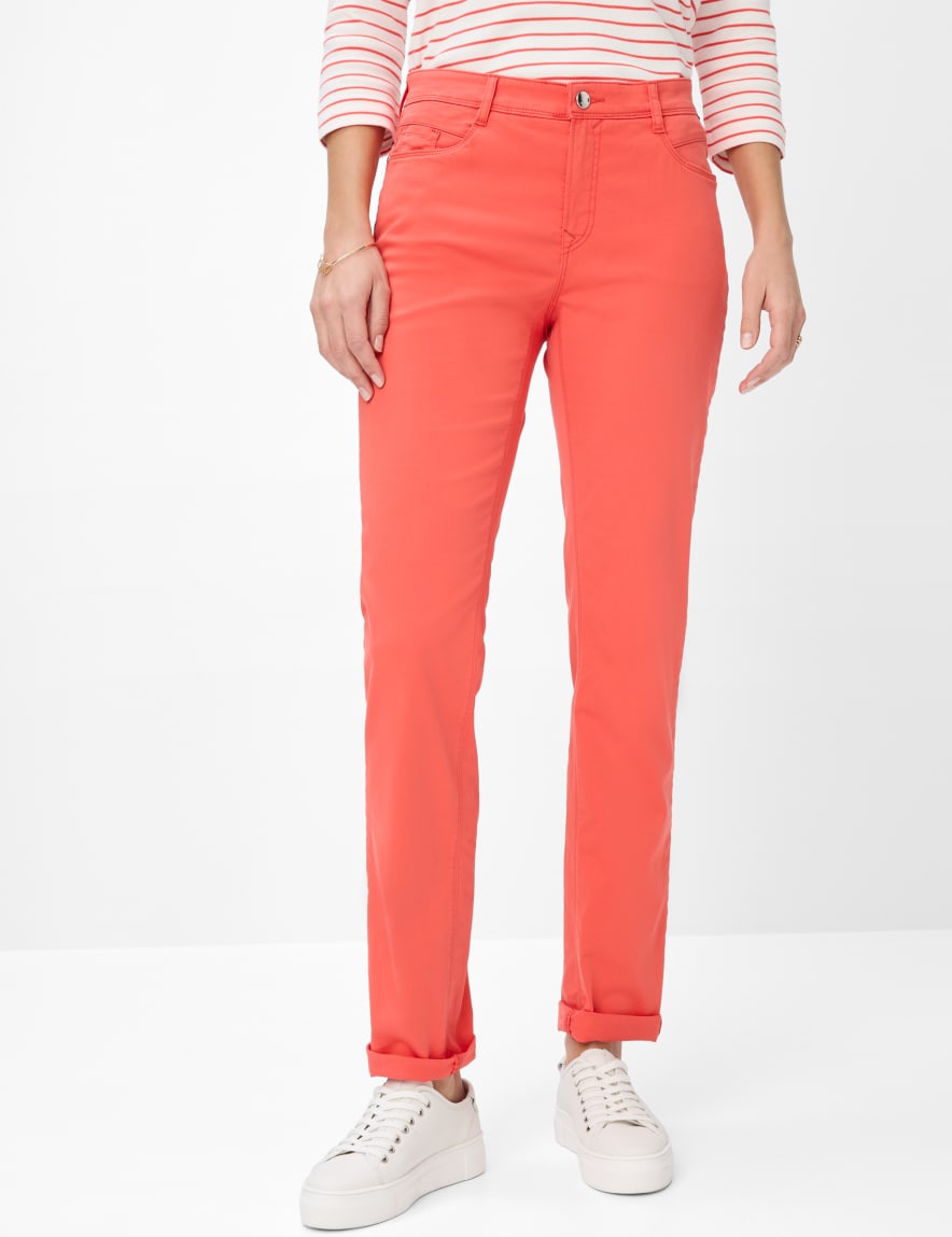 eurex by brax Women's fashion Pants Style CAROLA Red Feminine Fit