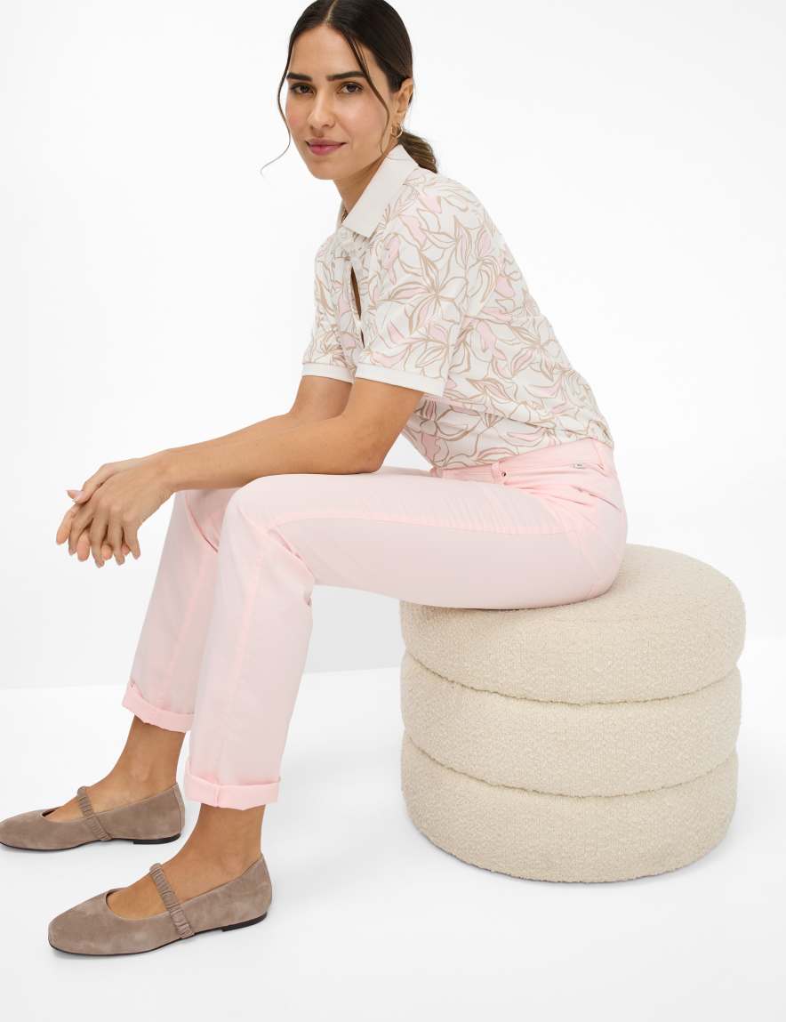 Eurex By Brax Women's Fashion Pants Style CAROLA Rose Feminine Fit