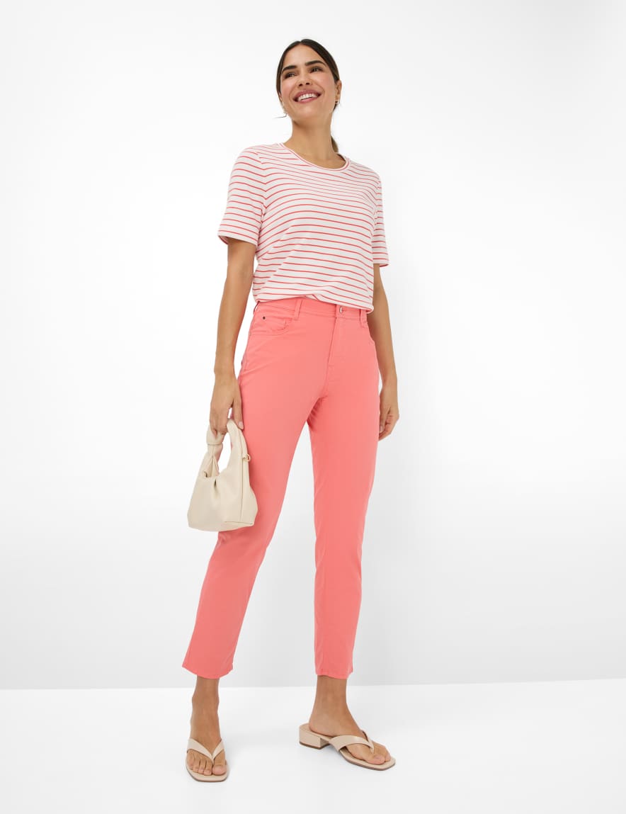 Eurex By Brax Women's Fashion Pants Style CAROLA S Light Red Feminine Fit