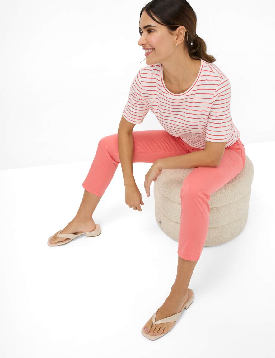 Eurex By Brax Women's Fashion Pants Style CAROLA S Light Red Feminine Fit