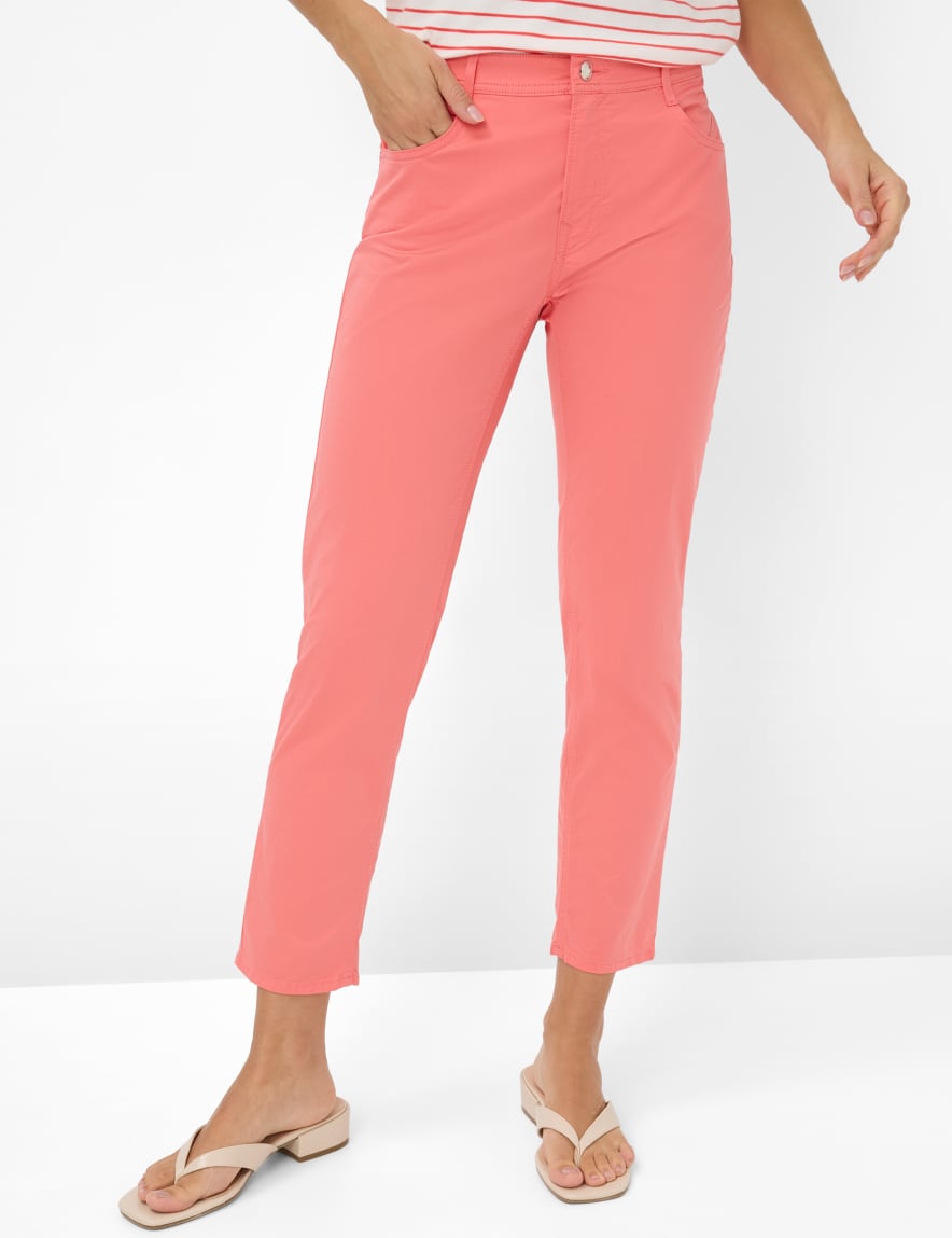 eurex by brax Women's fashion Pants Style CAROLA S Light Red Feminine Fit