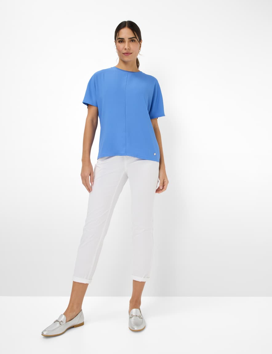 Eurex By Brax Women's Fashion Pants Style CAROLA S White Feminine Fit